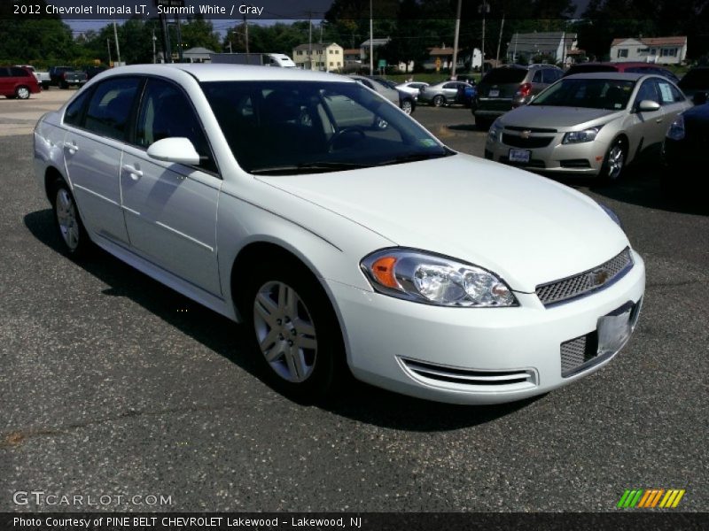 Summit White / Gray 2012 Chevrolet Impala LT