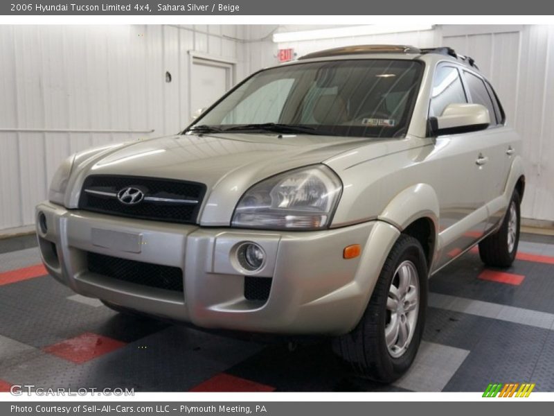 Sahara Silver / Beige 2006 Hyundai Tucson Limited 4x4