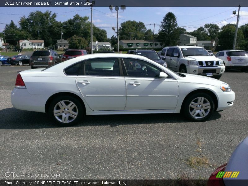 Summit White / Gray 2012 Chevrolet Impala LT