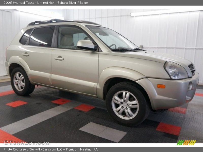 Sahara Silver / Beige 2006 Hyundai Tucson Limited 4x4
