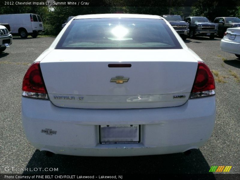 Summit White / Gray 2012 Chevrolet Impala LT