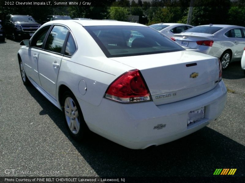 Summit White / Gray 2012 Chevrolet Impala LT