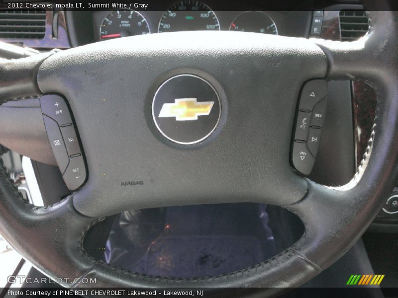 Summit White / Gray 2012 Chevrolet Impala LT