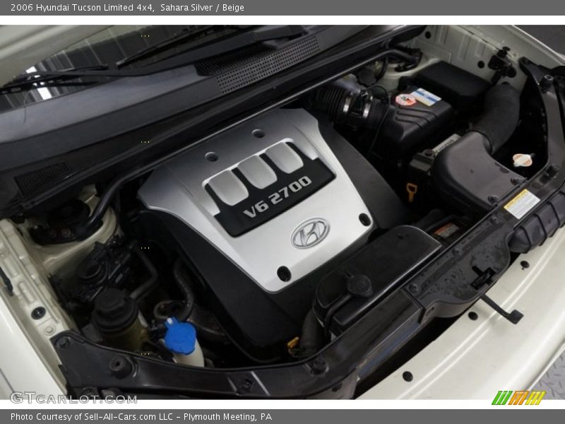 Sahara Silver / Beige 2006 Hyundai Tucson Limited 4x4