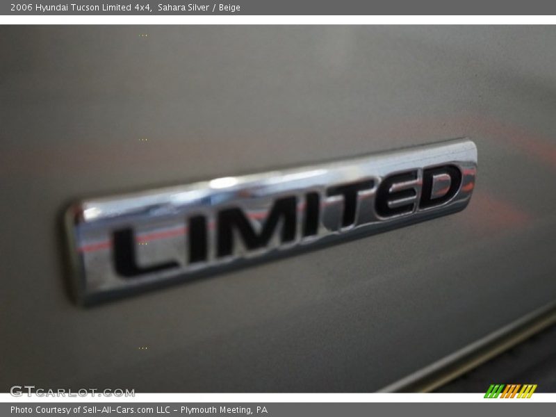 Sahara Silver / Beige 2006 Hyundai Tucson Limited 4x4