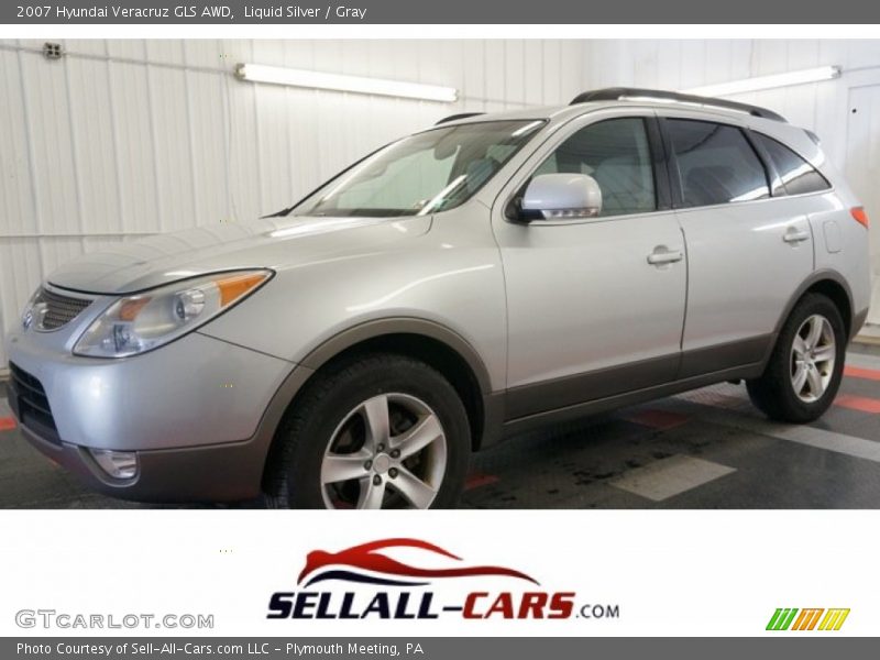 Liquid Silver / Gray 2007 Hyundai Veracruz GLS AWD