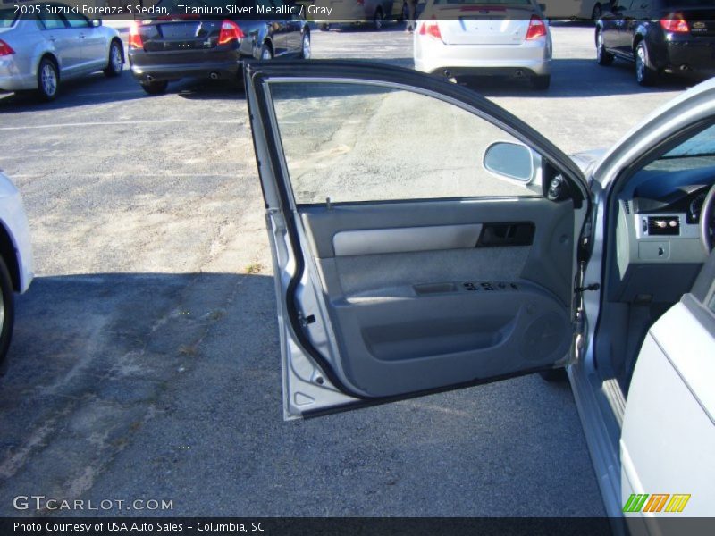 Titanium Silver Metallic / Gray 2005 Suzuki Forenza S Sedan