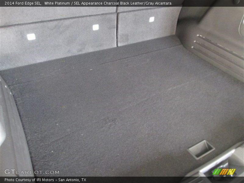 White Platinum / SEL Appearance Charcoal Black Leather/Gray Alcantara 2014 Ford Edge SEL