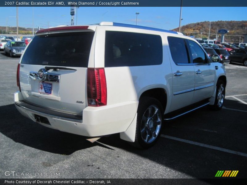 White Diamond / Cocoa/Light Cashmere 2007 Cadillac Escalade ESV AWD