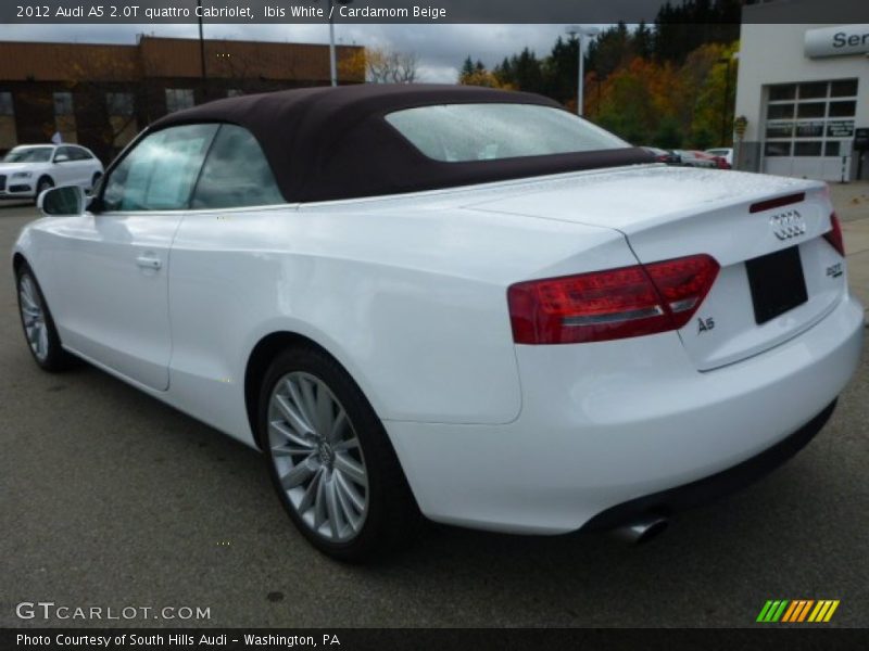 Ibis White / Cardamom Beige 2012 Audi A5 2.0T quattro Cabriolet