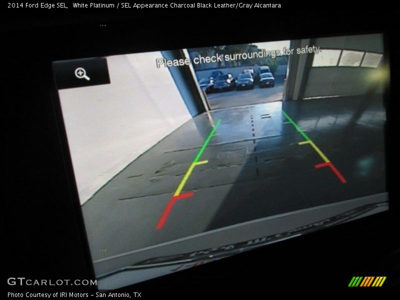 White Platinum / SEL Appearance Charcoal Black Leather/Gray Alcantara 2014 Ford Edge SEL