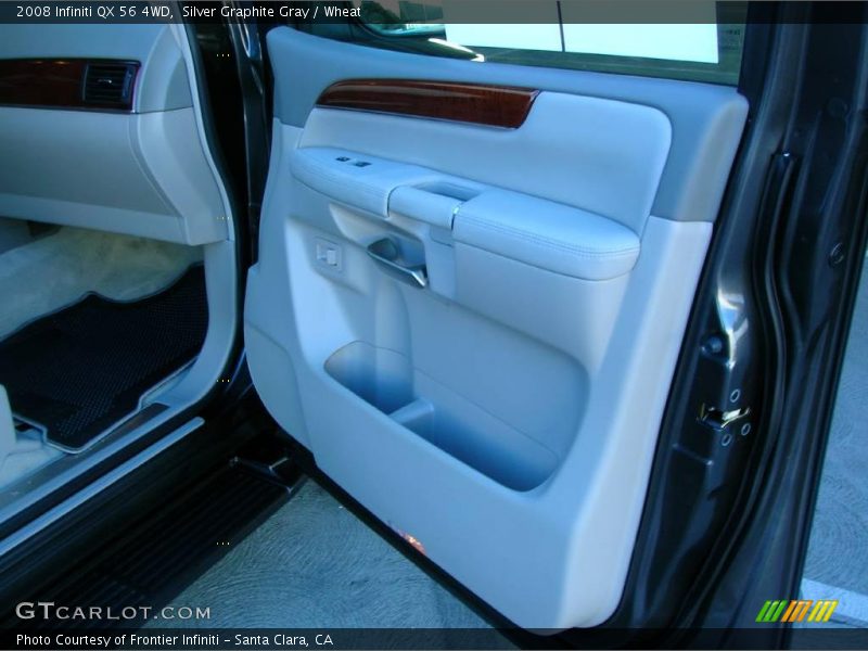 Silver Graphite Gray / Wheat 2008 Infiniti QX 56 4WD