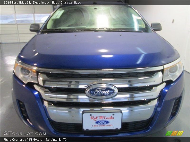 Deep Impact Blue / Charcoal Black 2014 Ford Edge SE
