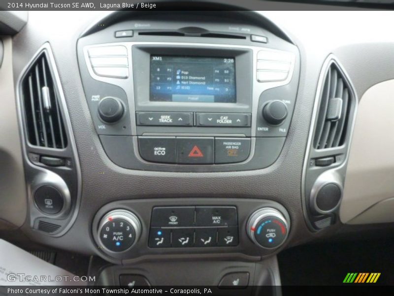 Laguna Blue / Beige 2014 Hyundai Tucson SE AWD