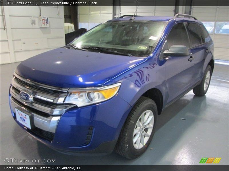 Deep Impact Blue / Charcoal Black 2014 Ford Edge SE