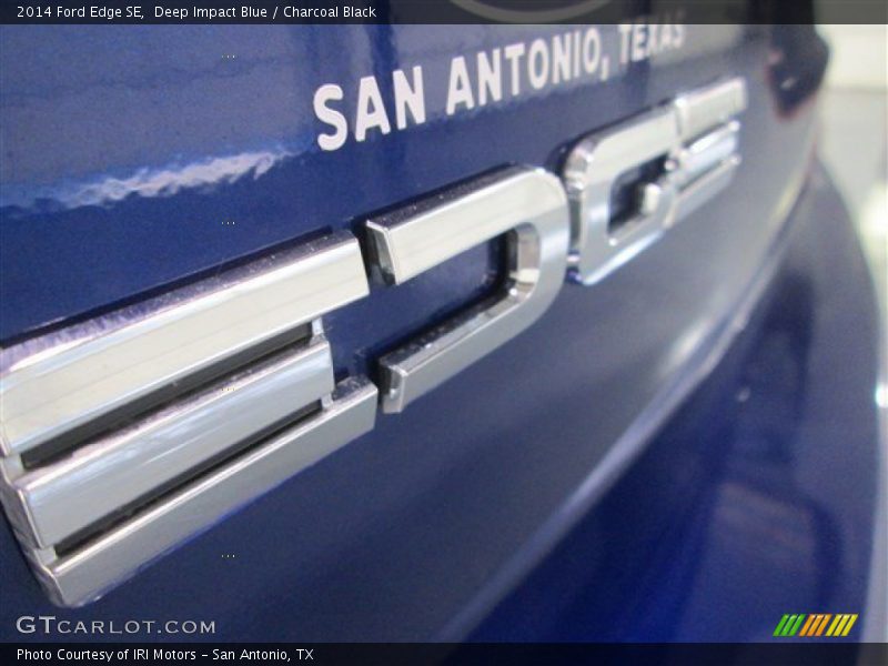 Deep Impact Blue / Charcoal Black 2014 Ford Edge SE