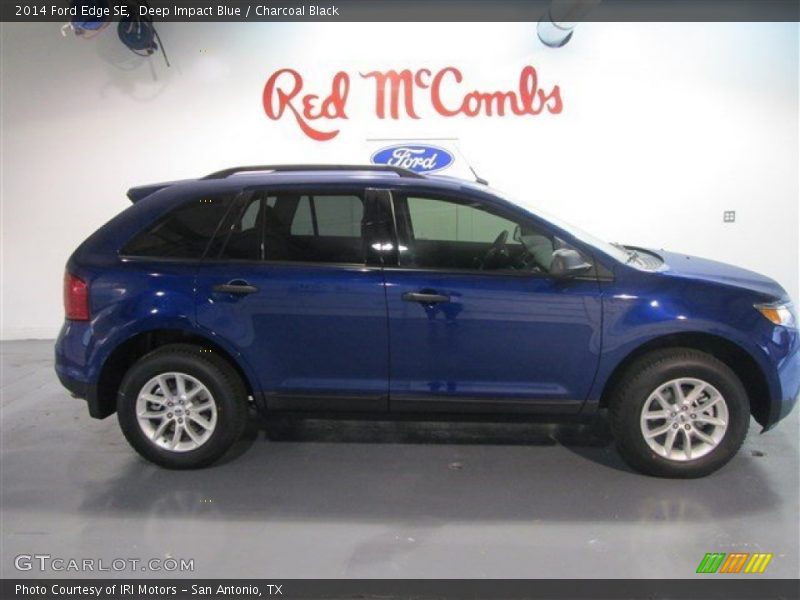 Deep Impact Blue / Charcoal Black 2014 Ford Edge SE