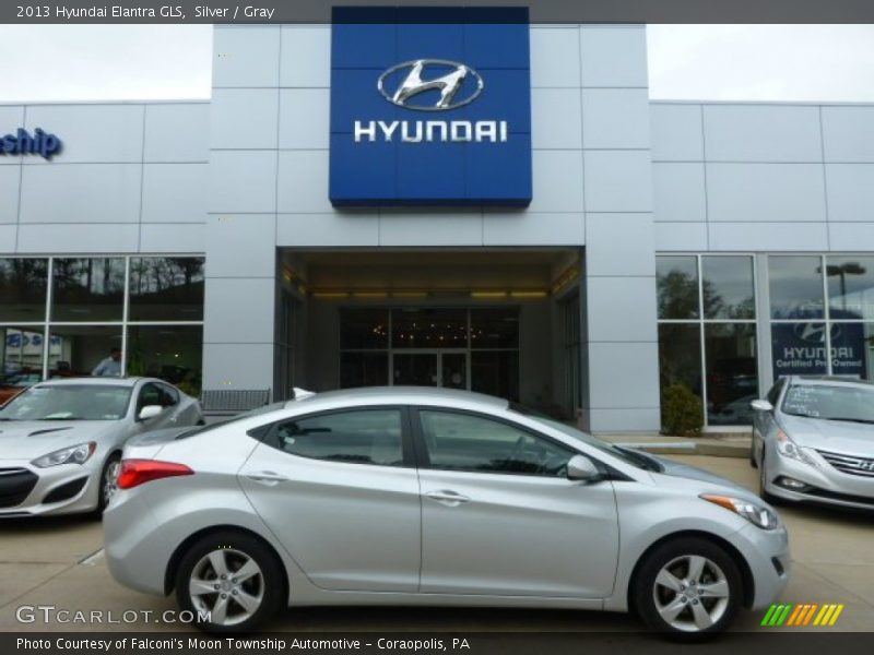 Silver / Gray 2013 Hyundai Elantra GLS