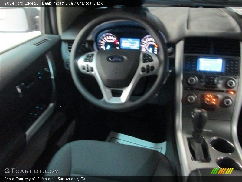 Deep Impact Blue / Charcoal Black 2014 Ford Edge SE