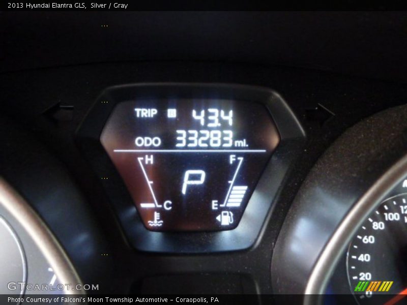 Silver / Gray 2013 Hyundai Elantra GLS