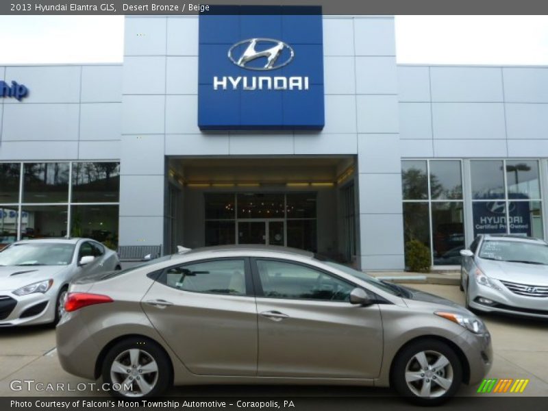 Desert Bronze / Beige 2013 Hyundai Elantra GLS