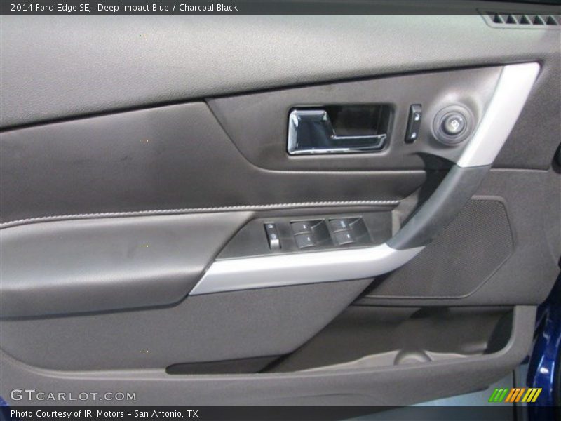 Deep Impact Blue / Charcoal Black 2014 Ford Edge SE