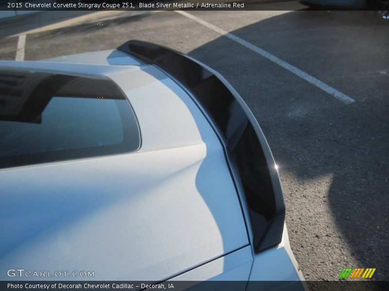 Blade Silver Metallic / Adrenaline Red 2015 Chevrolet Corvette Stingray Coupe Z51