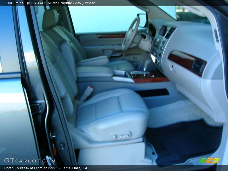 Silver Graphite Gray / Wheat 2008 Infiniti QX 56 4WD