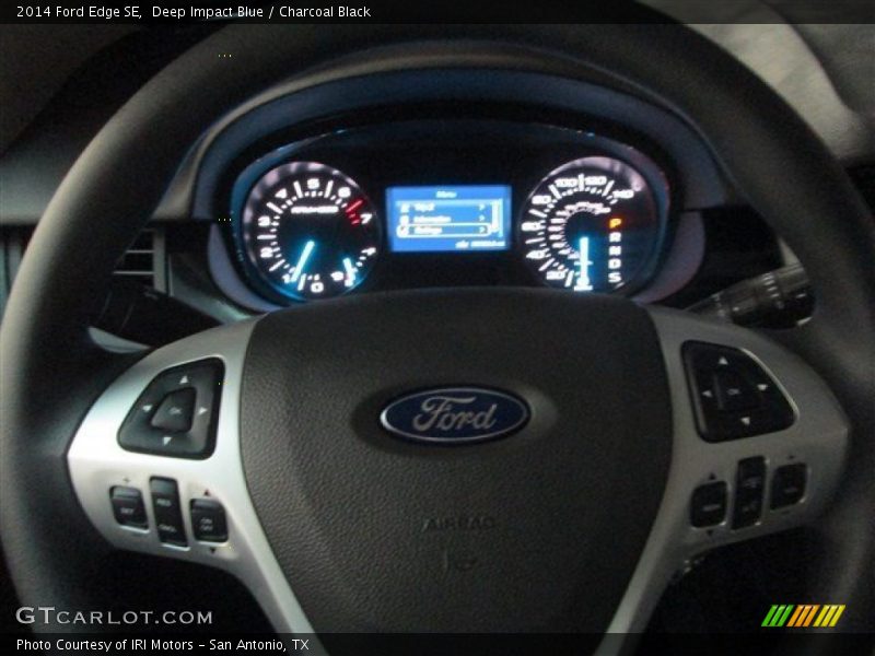 Deep Impact Blue / Charcoal Black 2014 Ford Edge SE