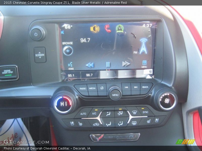 Blade Silver Metallic / Adrenaline Red 2015 Chevrolet Corvette Stingray Coupe Z51