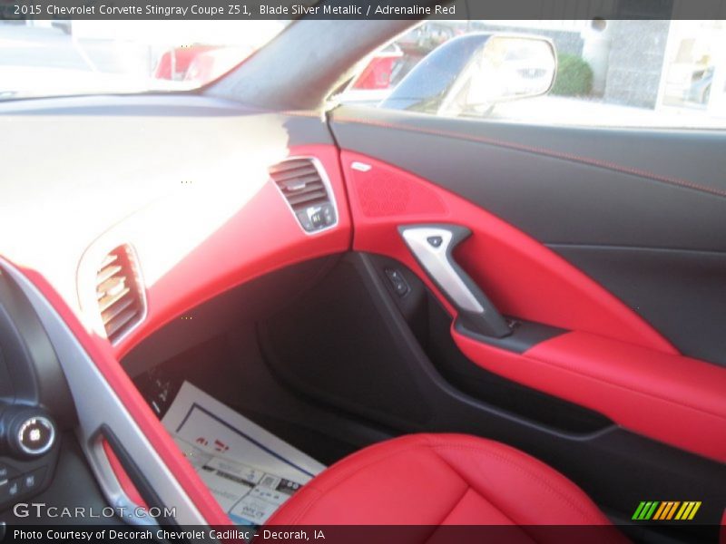 Blade Silver Metallic / Adrenaline Red 2015 Chevrolet Corvette Stingray Coupe Z51