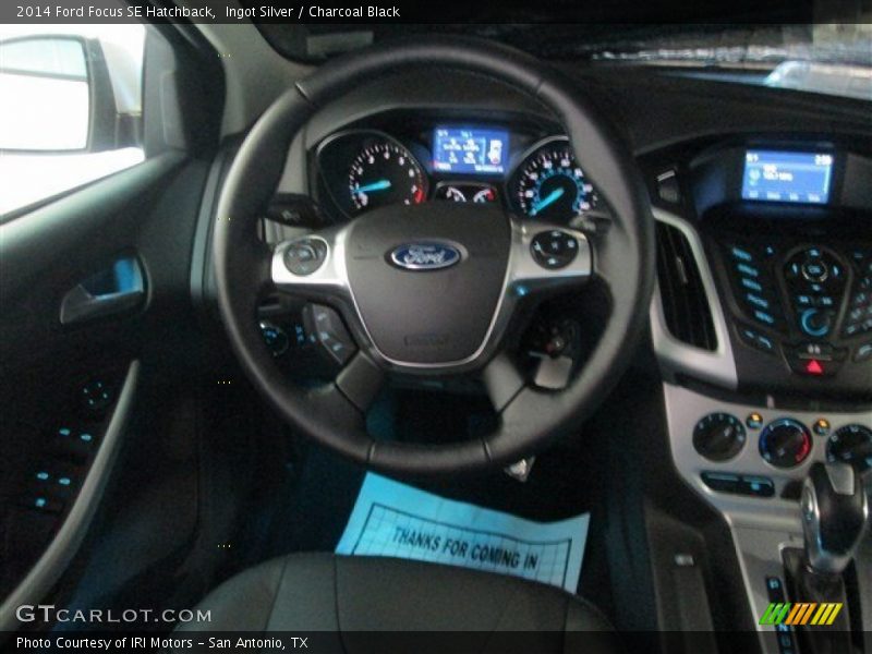 Ingot Silver / Charcoal Black 2014 Ford Focus SE Hatchback