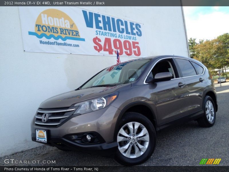 Urban Titanium Metallic / Black 2012 Honda CR-V EX 4WD