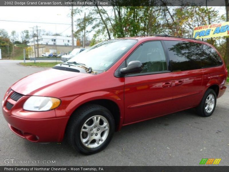 Inferno Red Pearl / Taupe 2002 Dodge Grand Caravan Sport