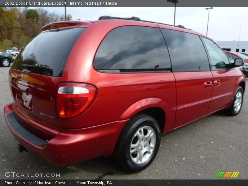 Inferno Red Pearl / Taupe 2002 Dodge Grand Caravan Sport