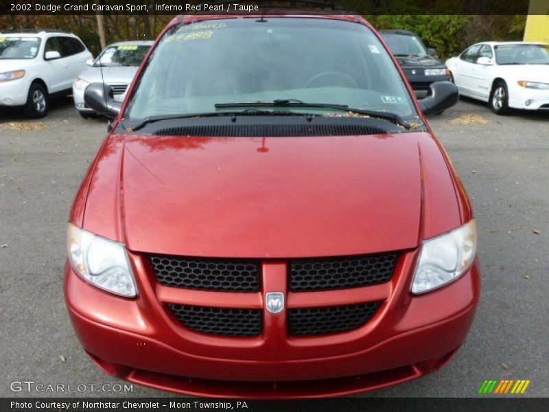 Inferno Red Pearl / Taupe 2002 Dodge Grand Caravan Sport
