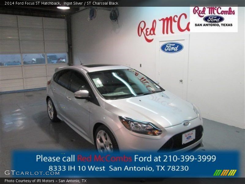 Ingot Silver / ST Charcoal Black 2014 Ford Focus ST Hatchback