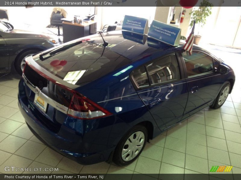 Mediterranean Blue Pearl / Gray 2014 Honda Insight Hybrid