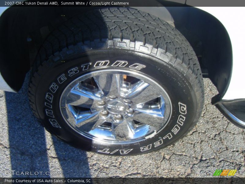 Summit White / Cocoa/Light Cashmere 2007 GMC Yukon Denali AWD