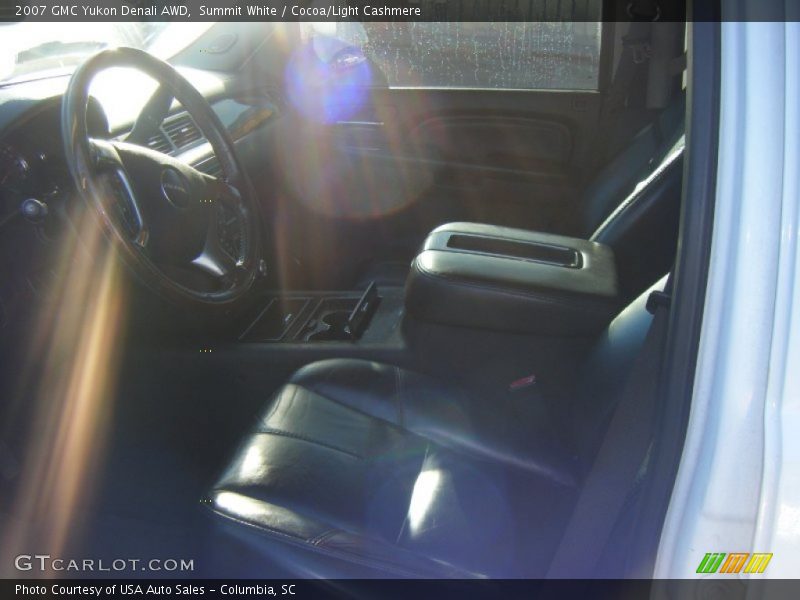 Summit White / Cocoa/Light Cashmere 2007 GMC Yukon Denali AWD