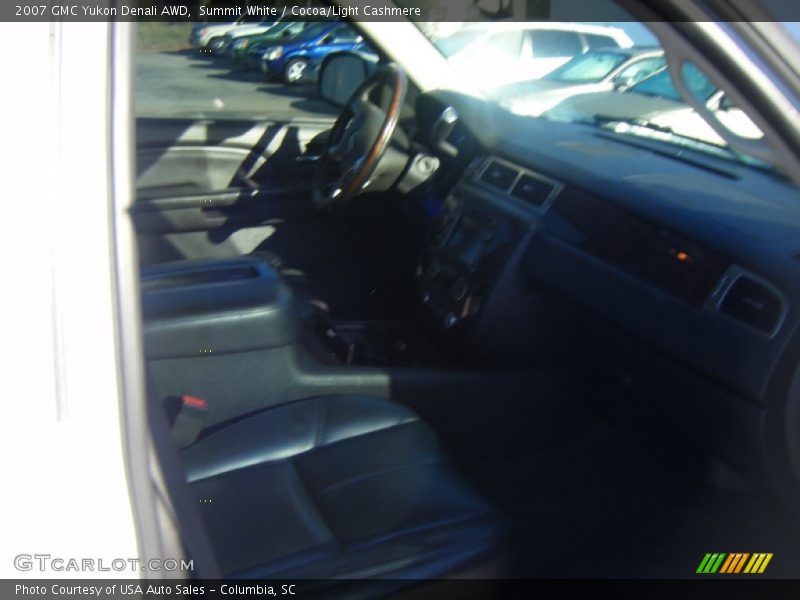 Summit White / Cocoa/Light Cashmere 2007 GMC Yukon Denali AWD
