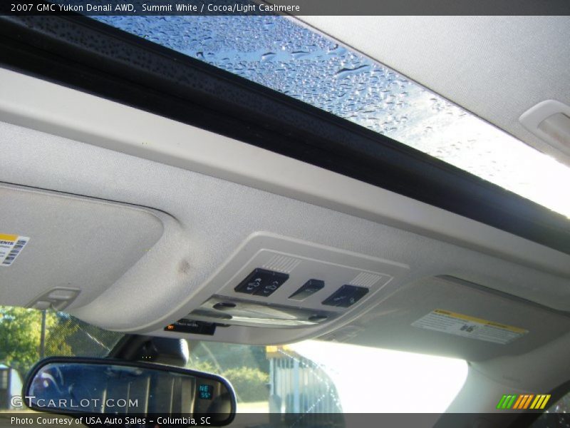 Summit White / Cocoa/Light Cashmere 2007 GMC Yukon Denali AWD