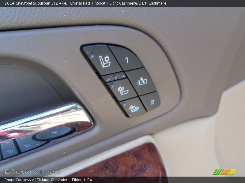 Crystal Red Tintcoat / Light Cashmere/Dark Cashmere 2014 Chevrolet Suburban LTZ 4x4