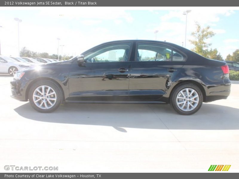 Black / Titan Black 2012 Volkswagen Jetta SE Sedan