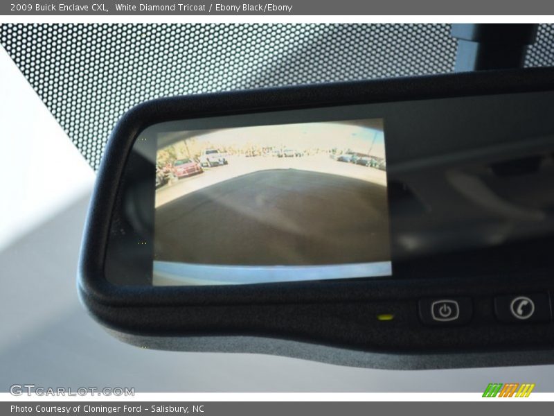 White Diamond Tricoat / Ebony Black/Ebony 2009 Buick Enclave CXL