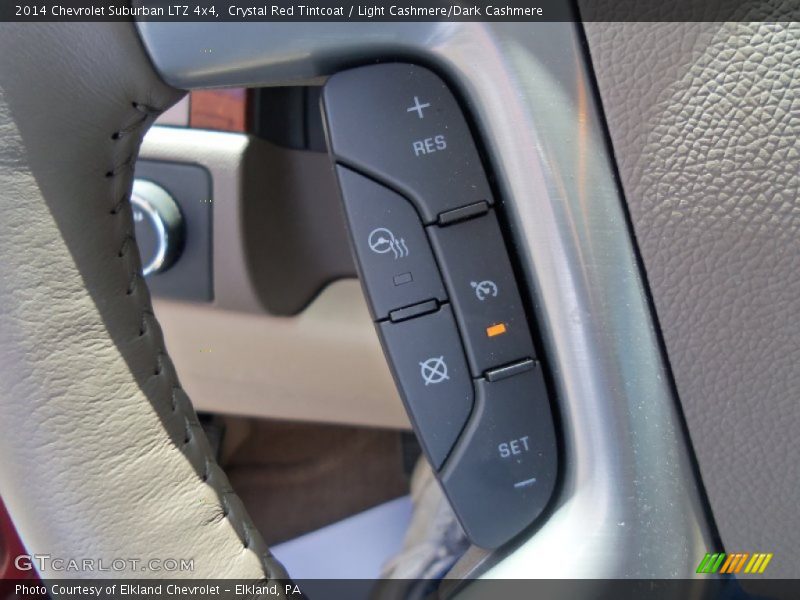 Crystal Red Tintcoat / Light Cashmere/Dark Cashmere 2014 Chevrolet Suburban LTZ 4x4