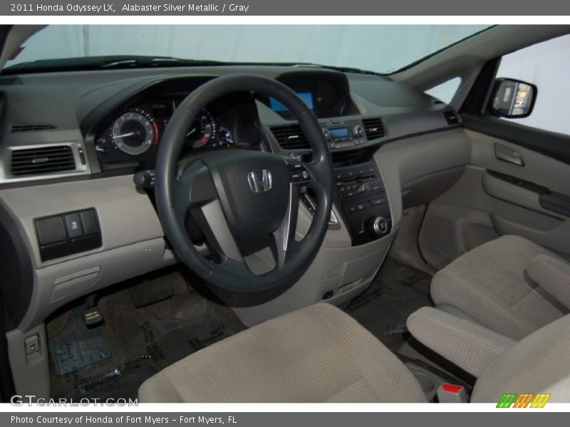 Alabaster Silver Metallic / Gray 2011 Honda Odyssey LX