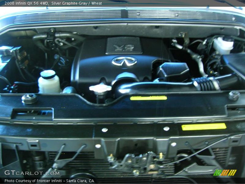 Silver Graphite Gray / Wheat 2008 Infiniti QX 56 4WD