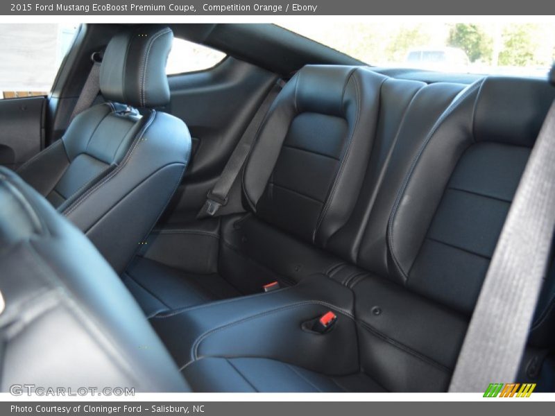 Rear Seat of 2015 Mustang EcoBoost Premium Coupe