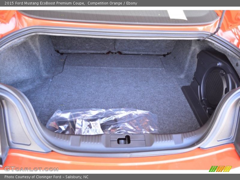  2015 Mustang EcoBoost Premium Coupe Trunk